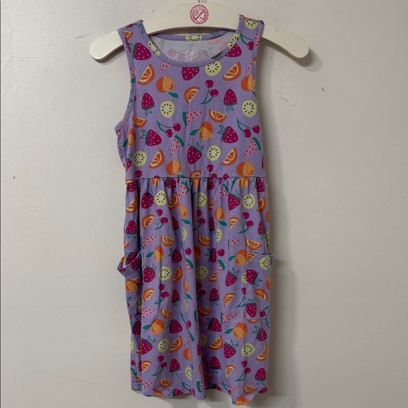 Wonder Nation Purple Fruit Print Kids Dress - Picture 1 of 2